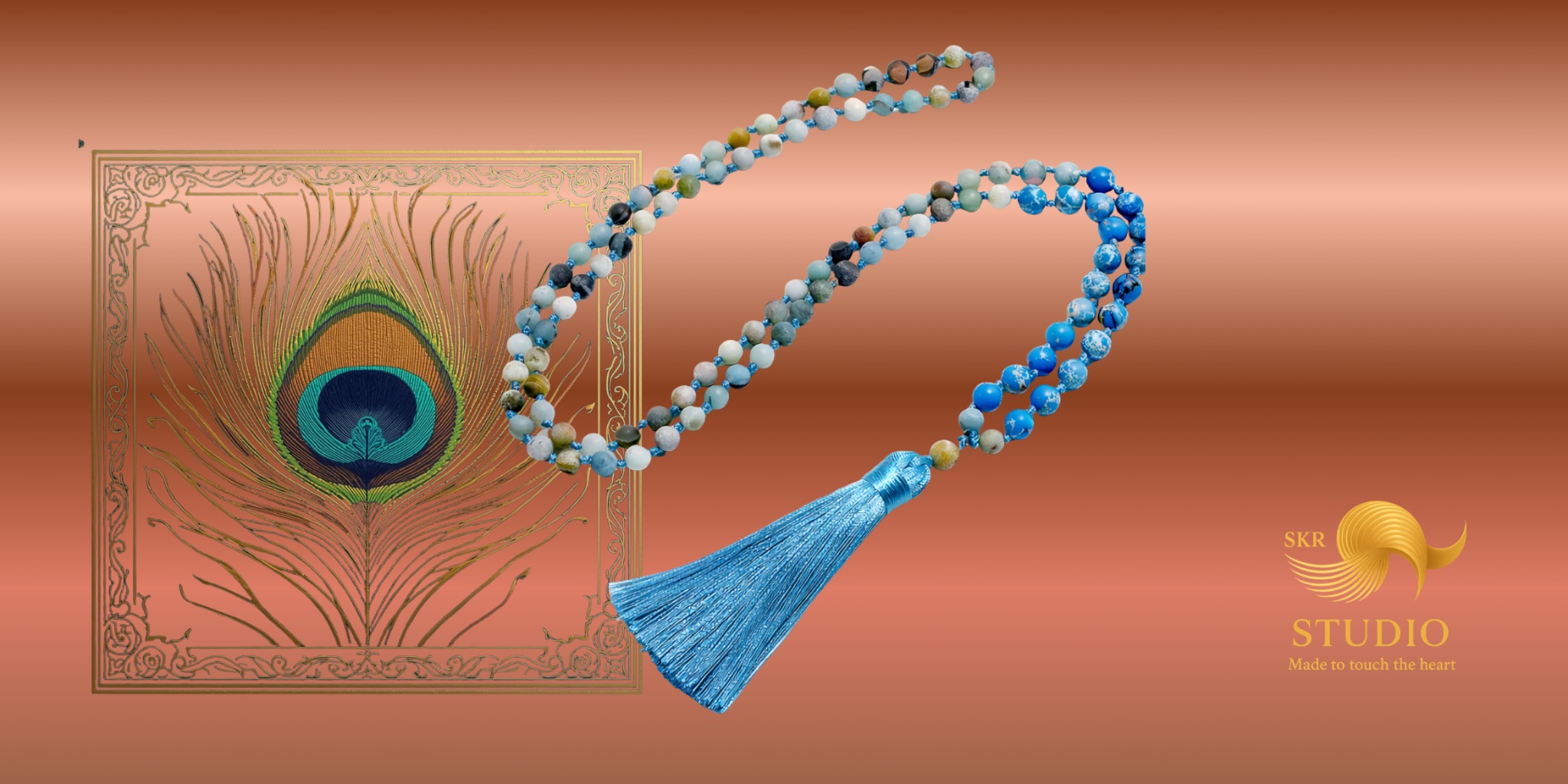 Frosted Amazonite Mala